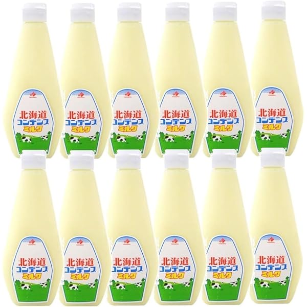 Amazon.co.jp: 北海道乳業(Hokunyu) コンデンスミルク 1kg×12本 中身が